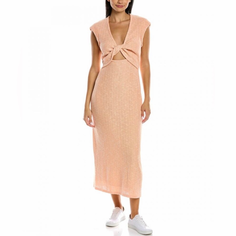 NWOT! Derek Lam 10 Crosby Barbara Cutout Twisted Cotton-Blend MIDI Dress. XS